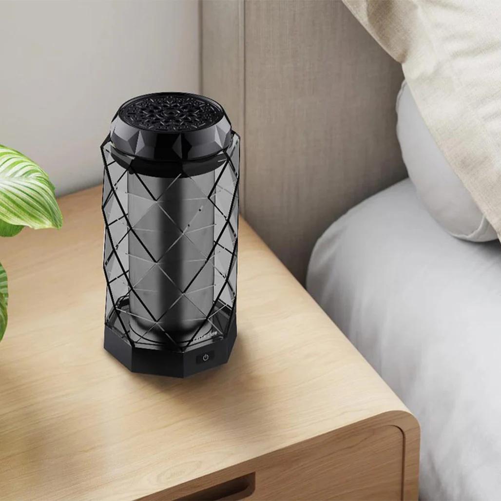 Green Lion Crystal Bakhour Incense Burner - Black | Compact and Portable Scent Diffuser - Image 2