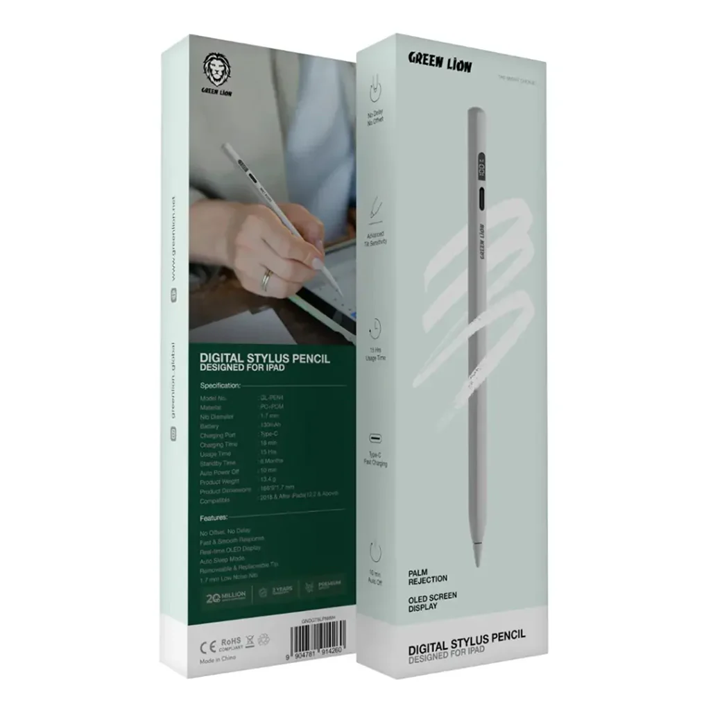 Green Lion Digital Stylus Pencil - White - Image 4