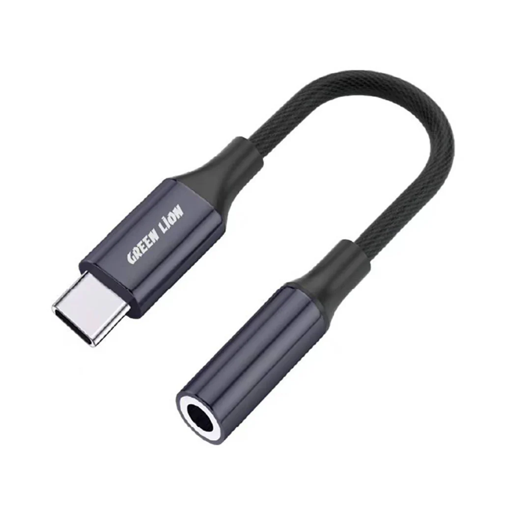 Green Lion Type-C/Lightning to 3.5mm Audio Cable Adapter (12cm) - High-Fidelity Sound - Image 2