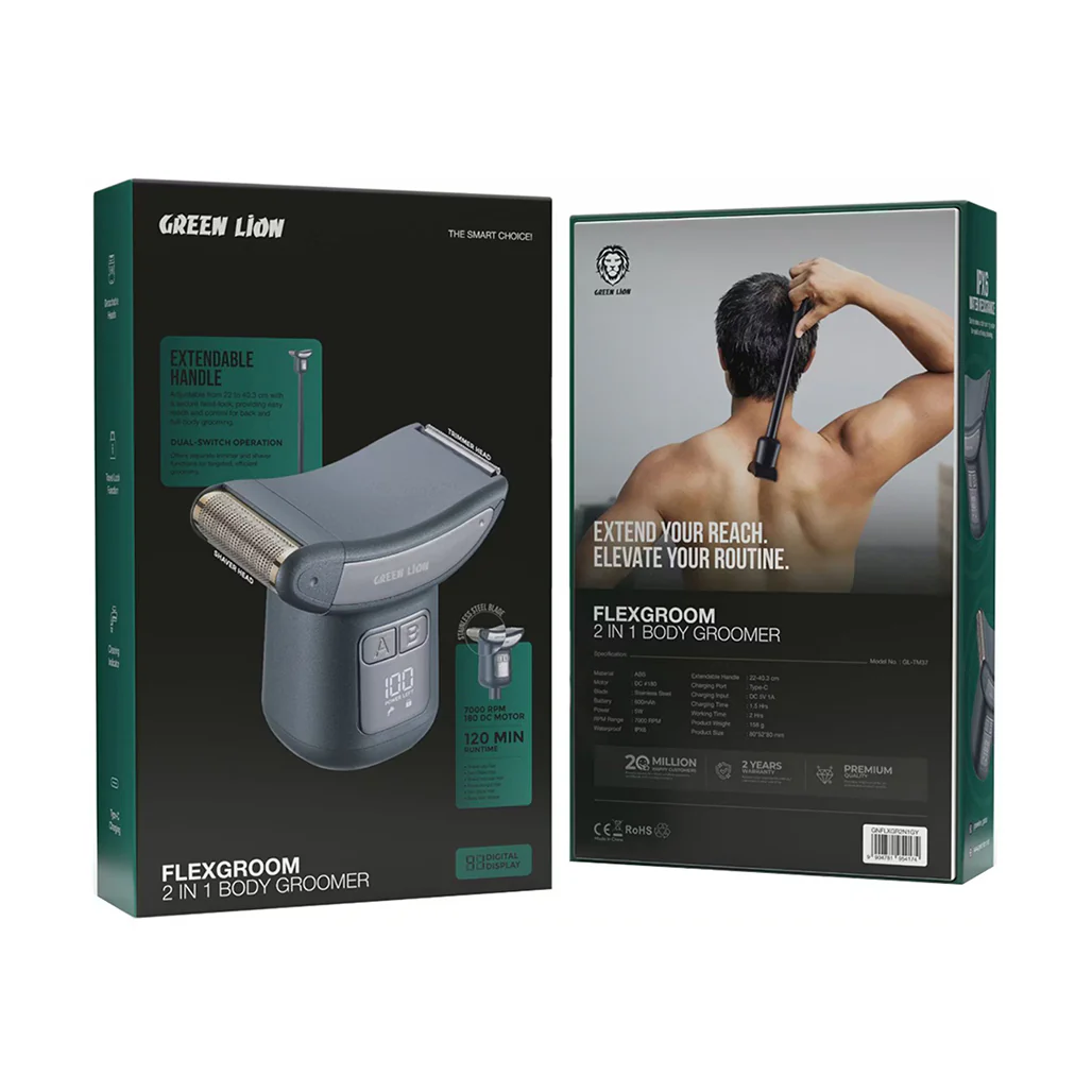 Green Lion Flexgroom 2 in 1 Body Groomer - Image 4