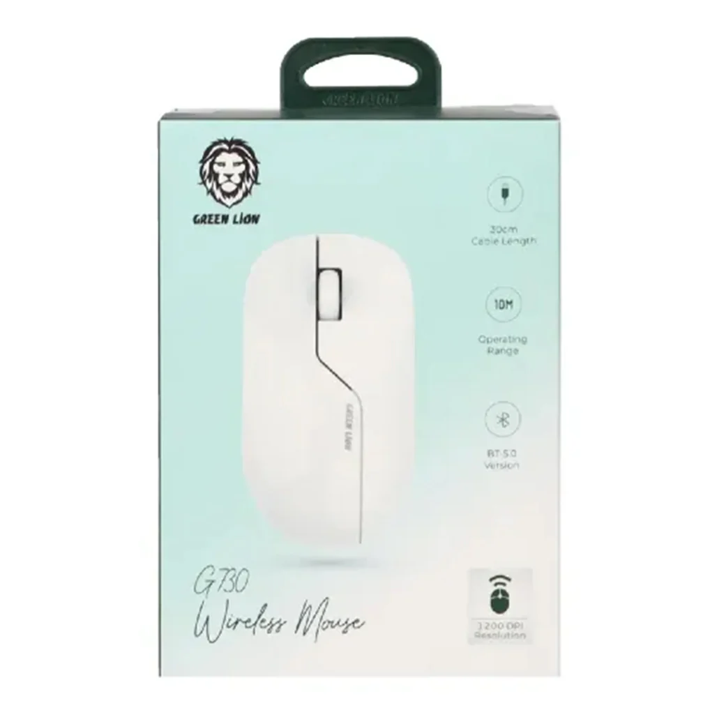 Green Lion G730 Wireless Bluetooth Mouse – 1200 DPI, Rechargeable 400mAh Battery, 10m Range, USB Nano Receiver - Image 5