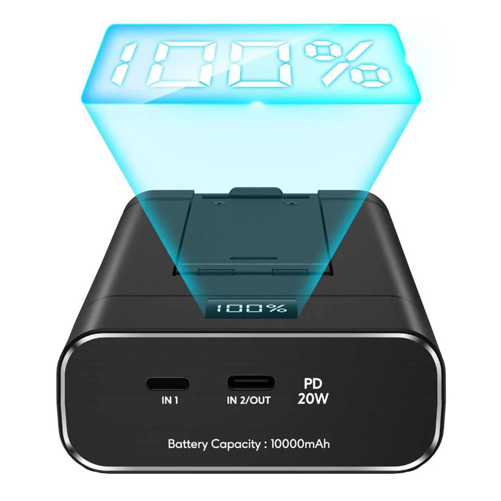 Green Lion GNFLDPBSTBK  Powerbank And Foldable Mobile Stand 10000mAh - Image 3
