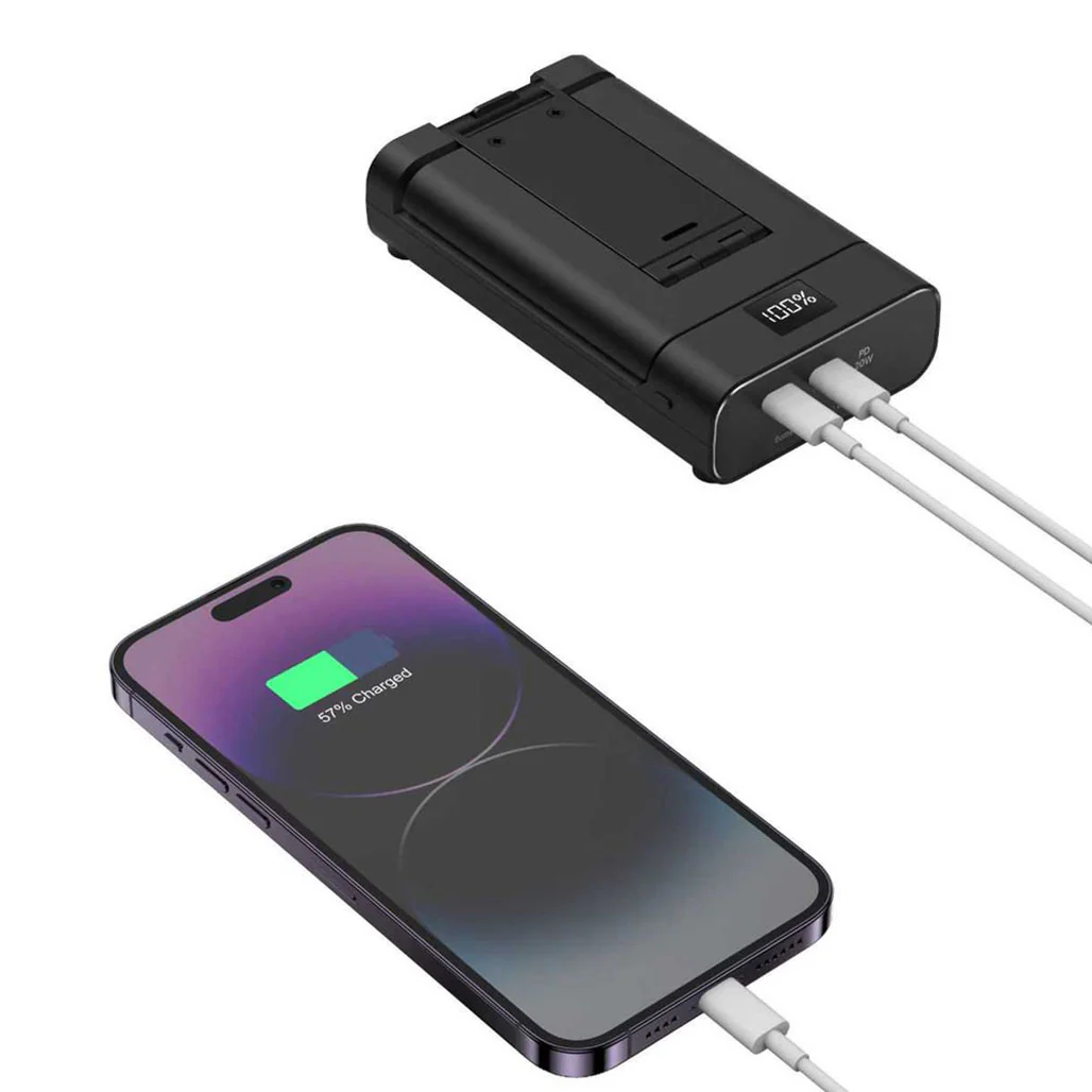 Green Lion GNFLDPBSTBK  Powerbank And Foldable Mobile Stand 10000mAh - Image 4