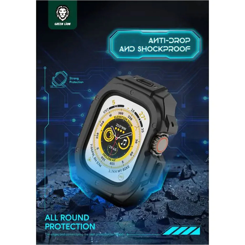 Green Lion GNSTYULC49BK Styled Ultra Case - Black | 42mm/44mm/45mm/49mm - Image 2