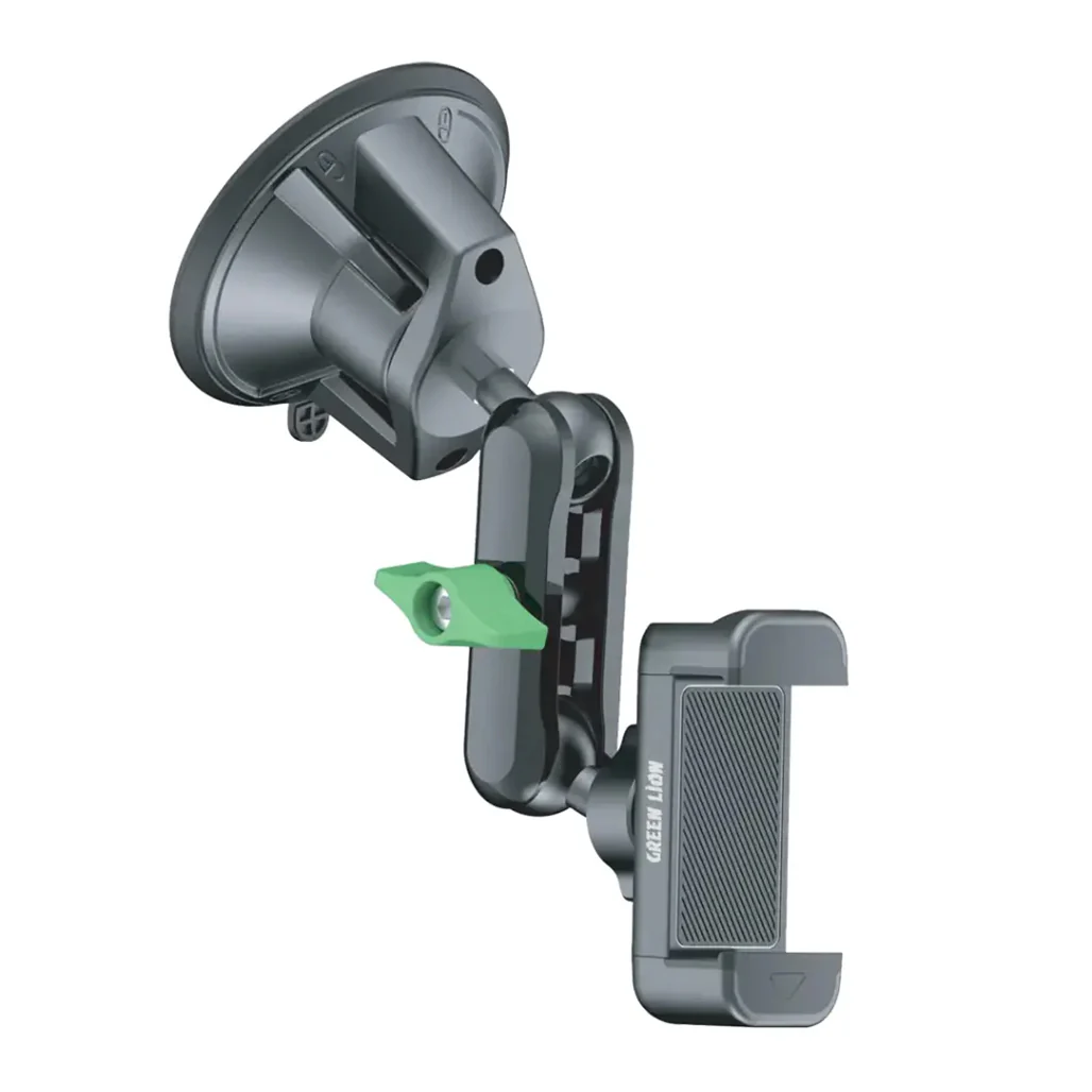 Green Lion GX-19 Universal Phone Holder – Durable, Adjustable, and Secure Mount for Smartphones – Black