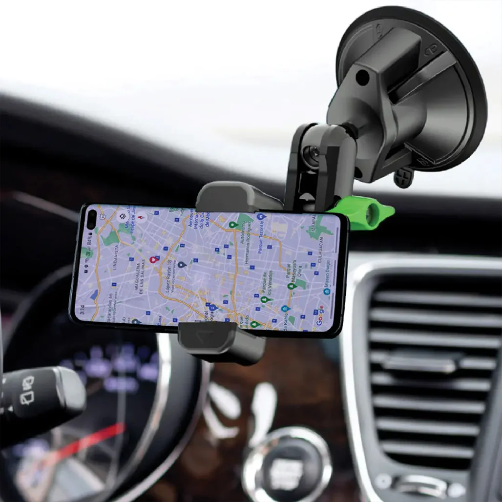 Green Lion GX-19 Universal Phone Holder – Durable, Adjustable, and Secure Mount for Smartphones – Black - Image 2