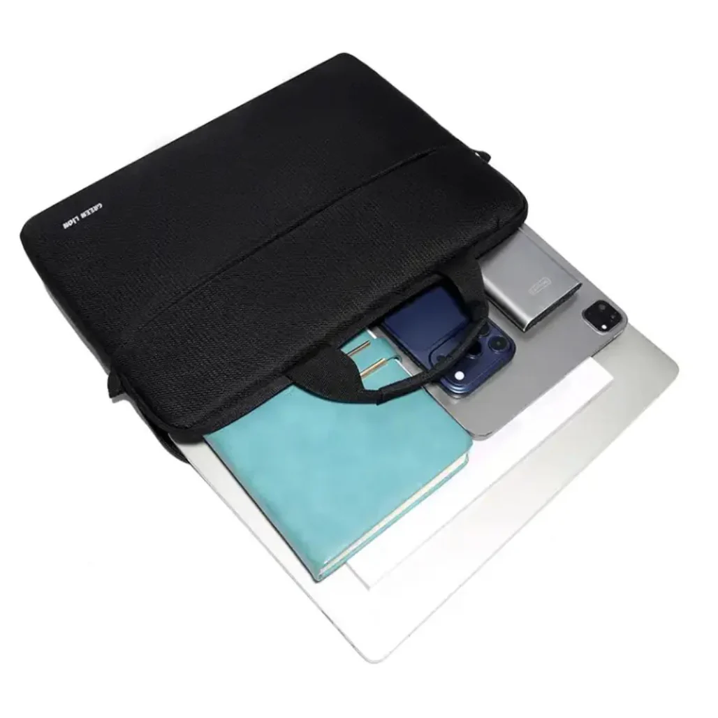 Green Lion Helios 14.1" Laptop Sleeve Bag - Black - Image 3