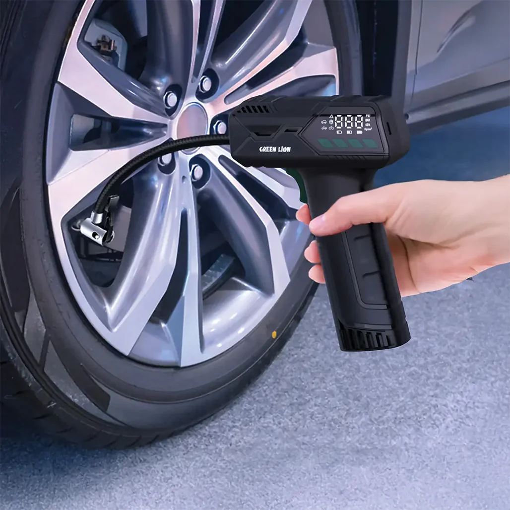 Green Lion Hyper Air Portable Tire Inflator - Black - Image 3