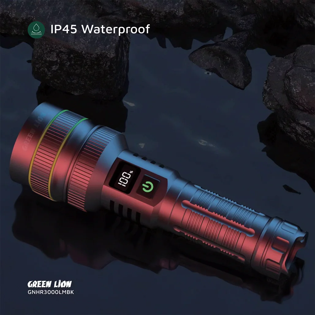 Green Lion Hyper Ray Pro LED Torch with Digital Display - Image 6
