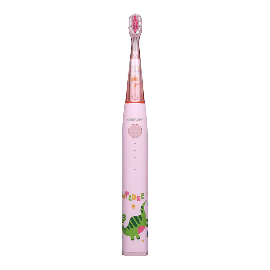 Green Lion Kids Electric Toothbrush - 3 Modes, 60 Days Battery, Food-Grade Bristles, Waterproof, Shining Lights, 500mAh Battery, Safe for Children
