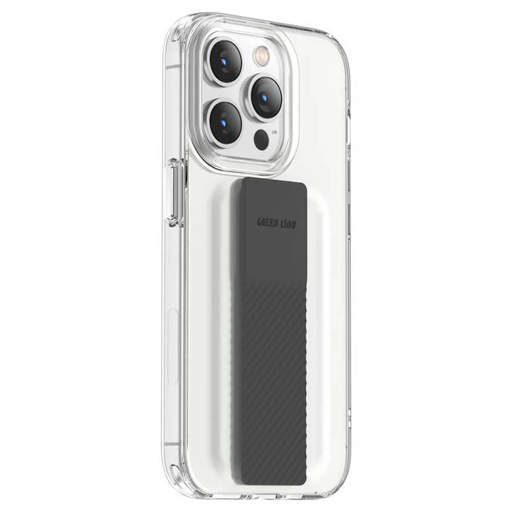 Green Lion London Slim Hybrid Case with Elastic Grip Band for iPhone 14