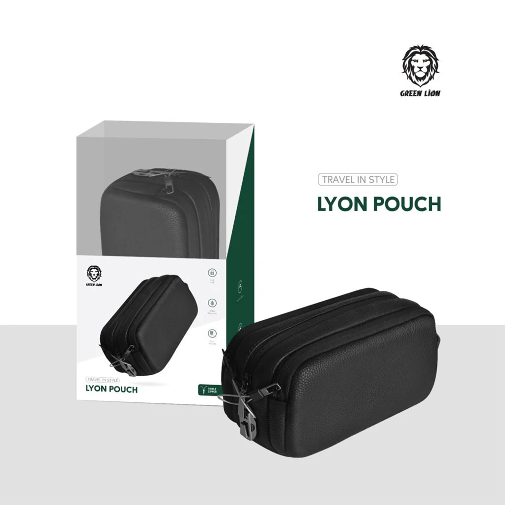 Green Lion Lyon Travel Pouch - Black - Image 2