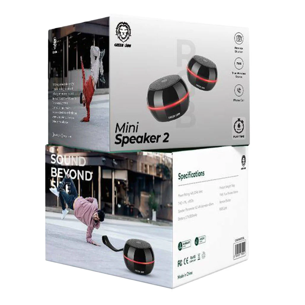 Green Lion Mini Speaker 2 - Black - GNMINISP2BK - Image 2