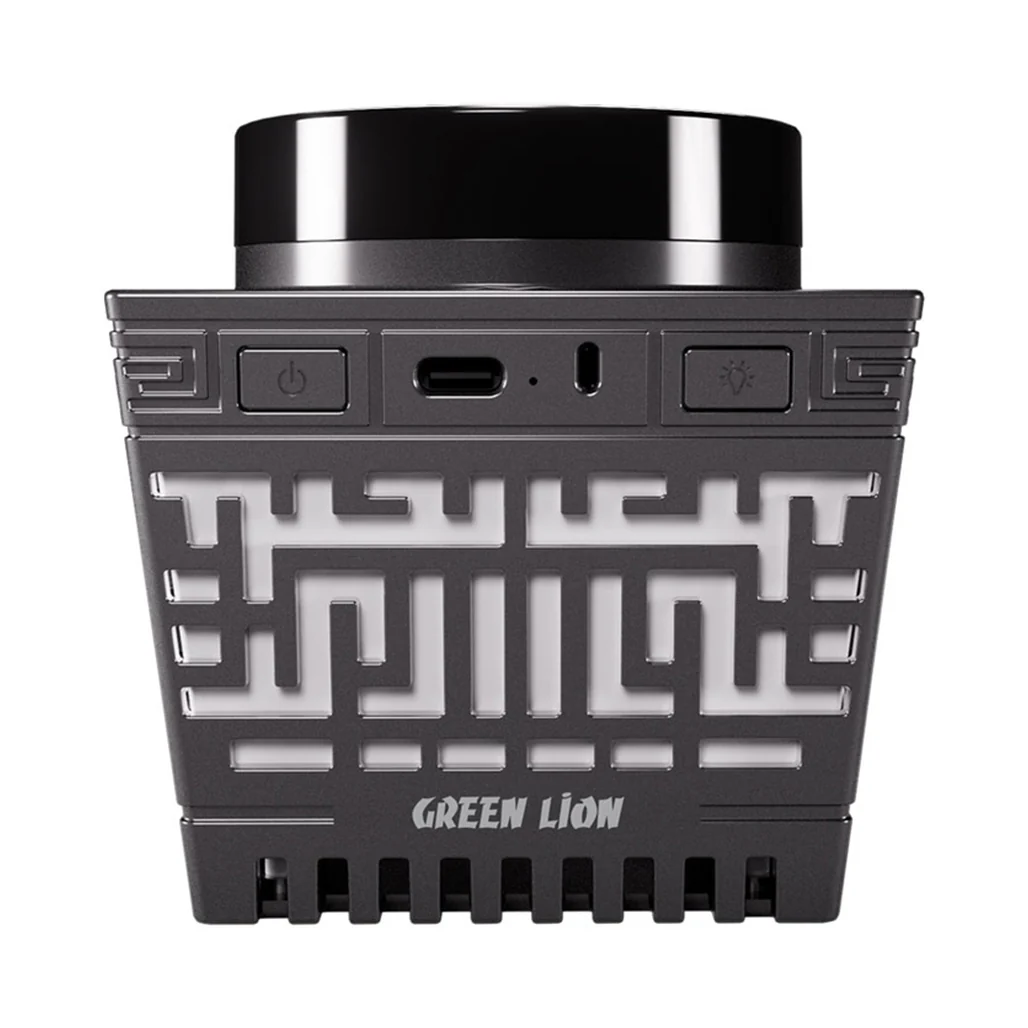 Green Lion Moon Bakhour Quran Speaker – Black | Spiritual and Aromatherapy Speaker with Azan Time Setting & Bluetooth 5.1 - Image 2
