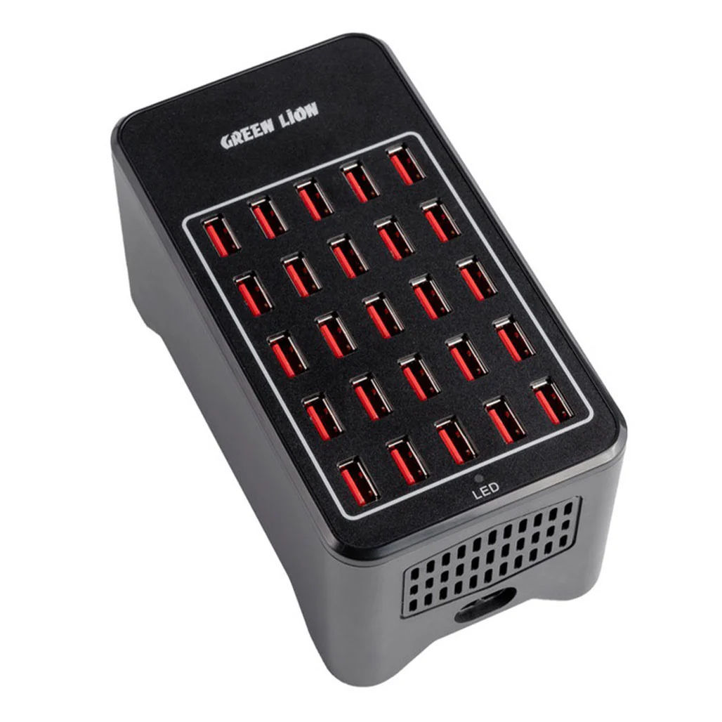 Green Lion Multiport 25 Charging Station - GNMULPORT25BK - Image 3