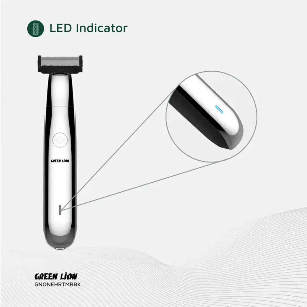 Green Lion One Blade Pro Hair Trimmer - Black - Image 3