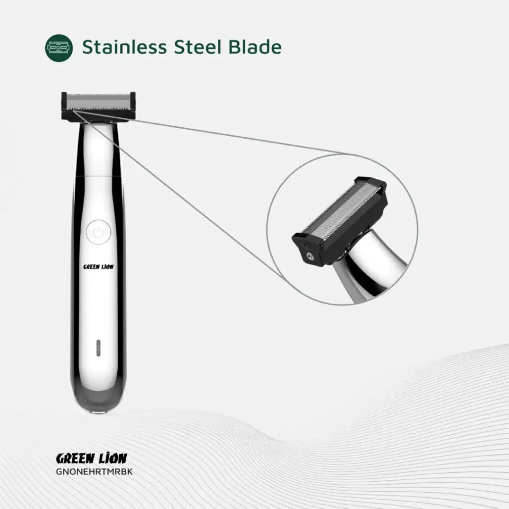 Green Lion One Blade Pro Hair Trimmer - Black - Image 9