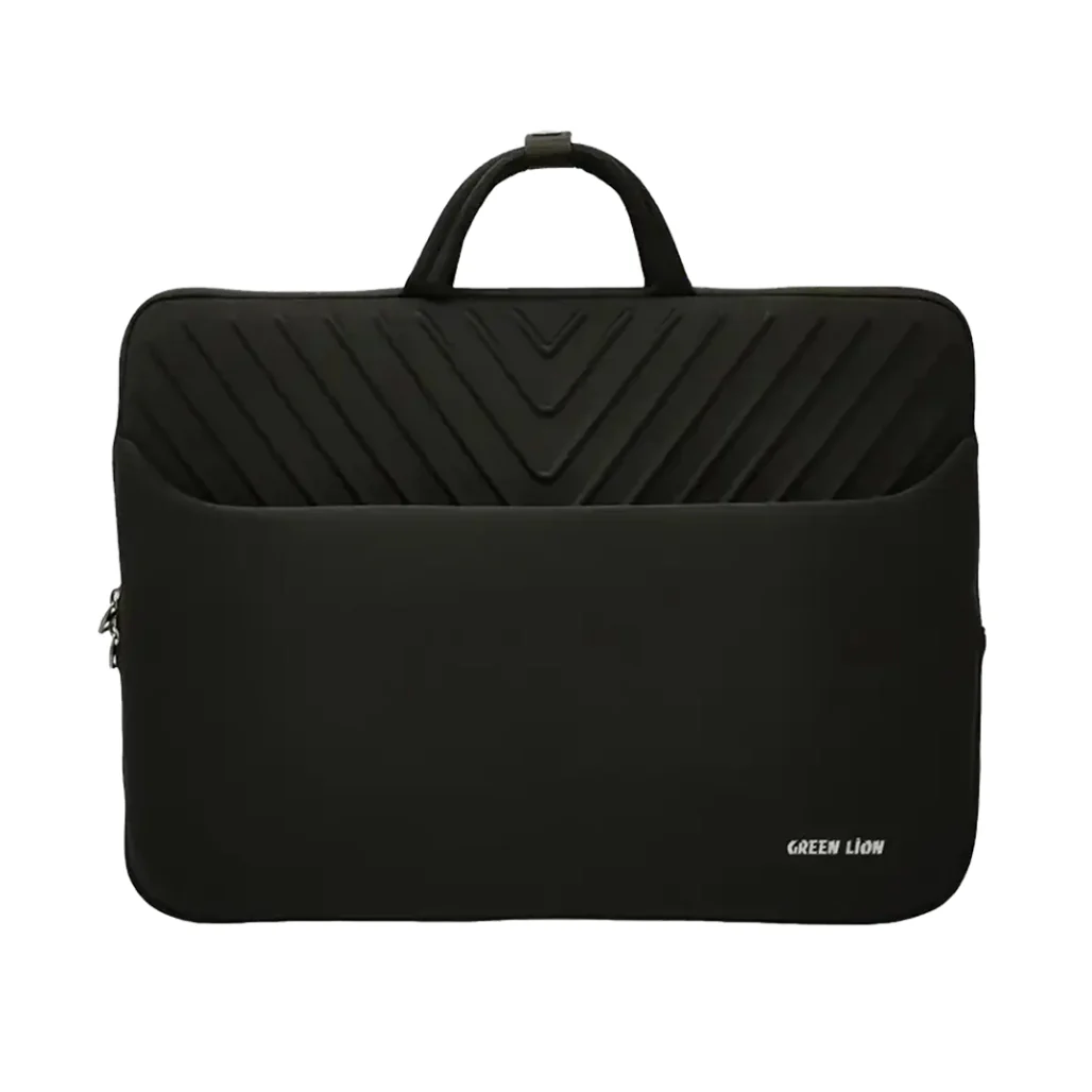 Green Lion Orbit Sleeve 16" Laptop Bag - Black