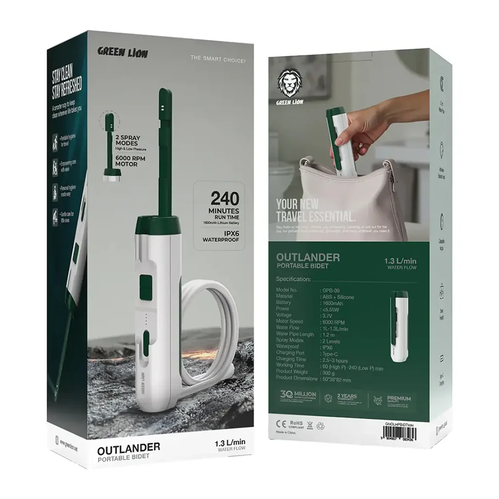Green Lion Outlander Portable Bidet - White - Image 3