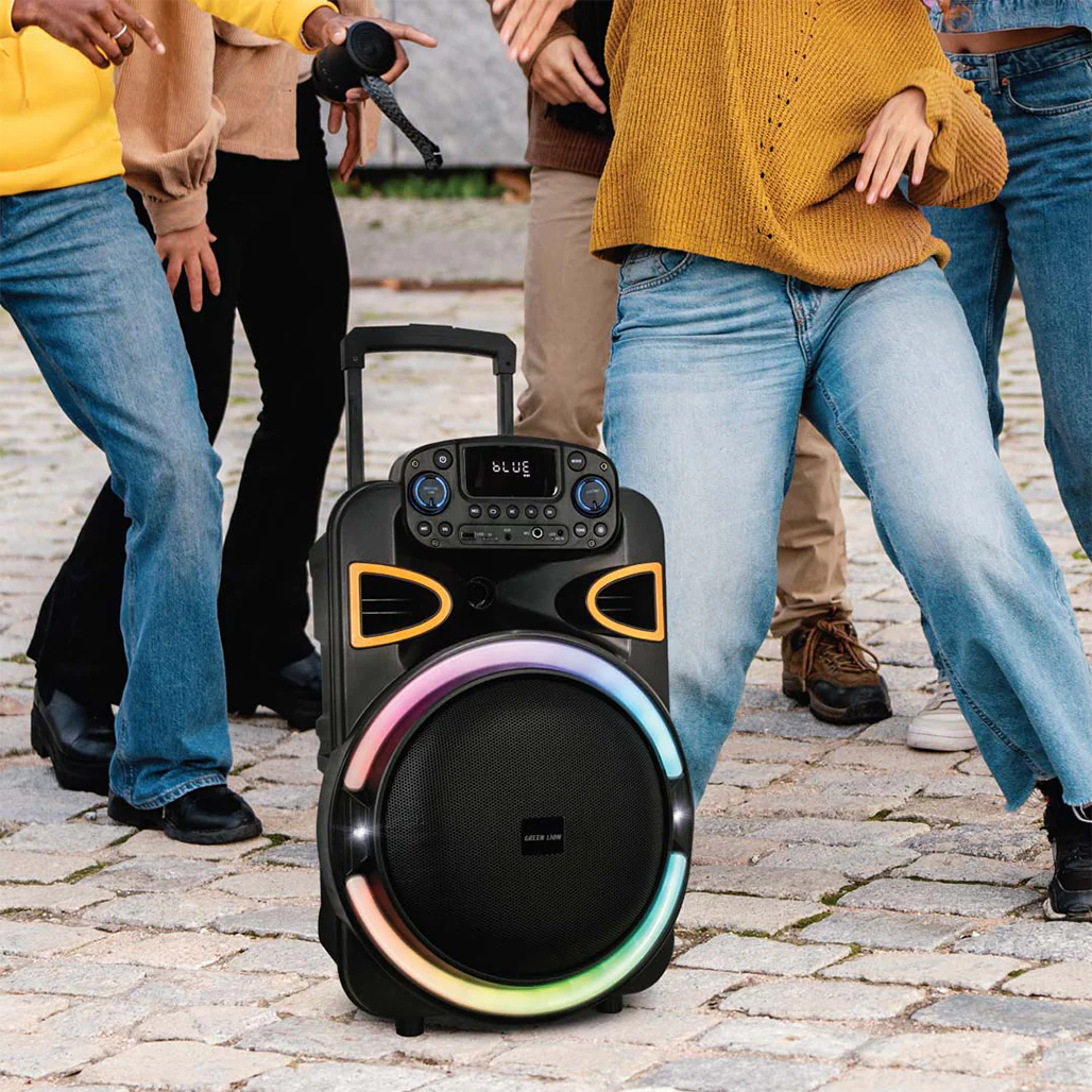 Green Lion PartyLife-500 Bluetooth Speaker – Powerful Sound & Deep Bass with Light Show, Wireless microphone & Remote - Image 3