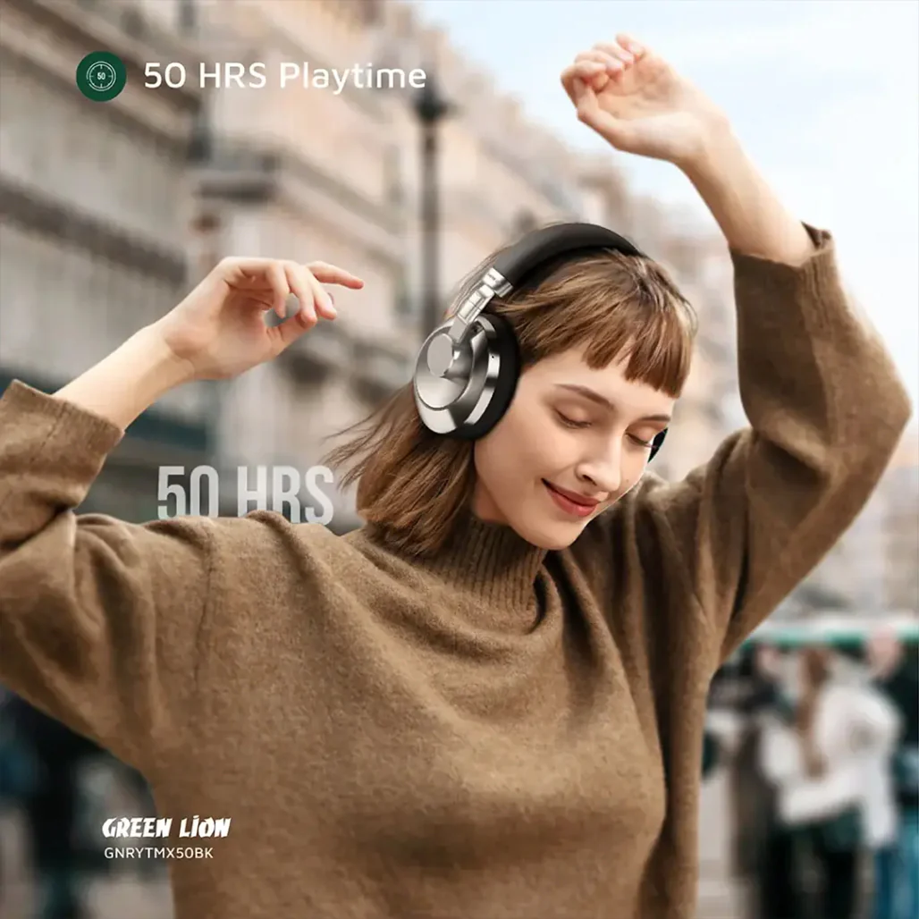 Green Lion Rhythm X50 ANC Wireless Headphone - Image 6
