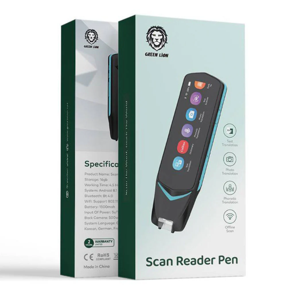 Green Lion Scan Reader Pen - Black - Image 2