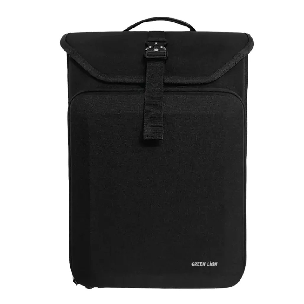 Green Lion Slim Gear Laptop Backpack – Black