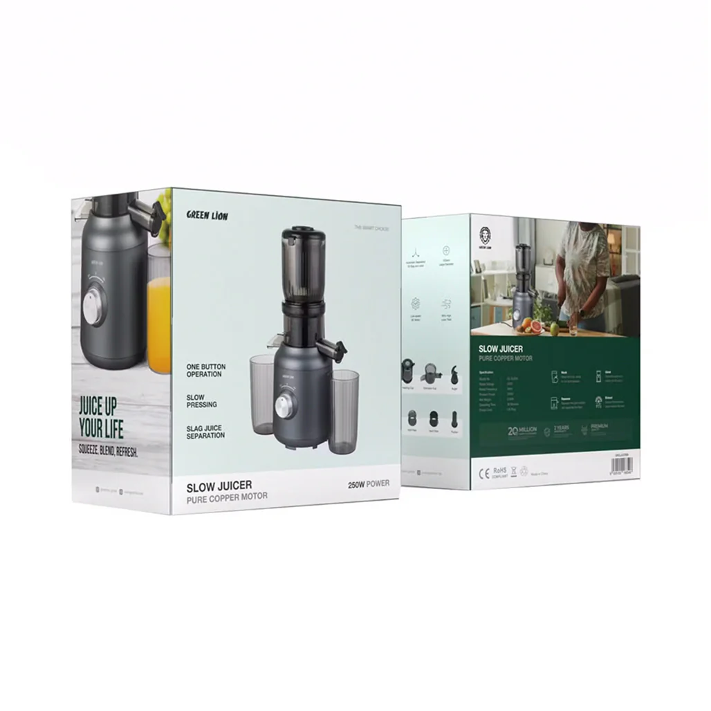 Green Lion Slow Juicer Pure Copper Motor - GNSLJUCRBK - Image 3