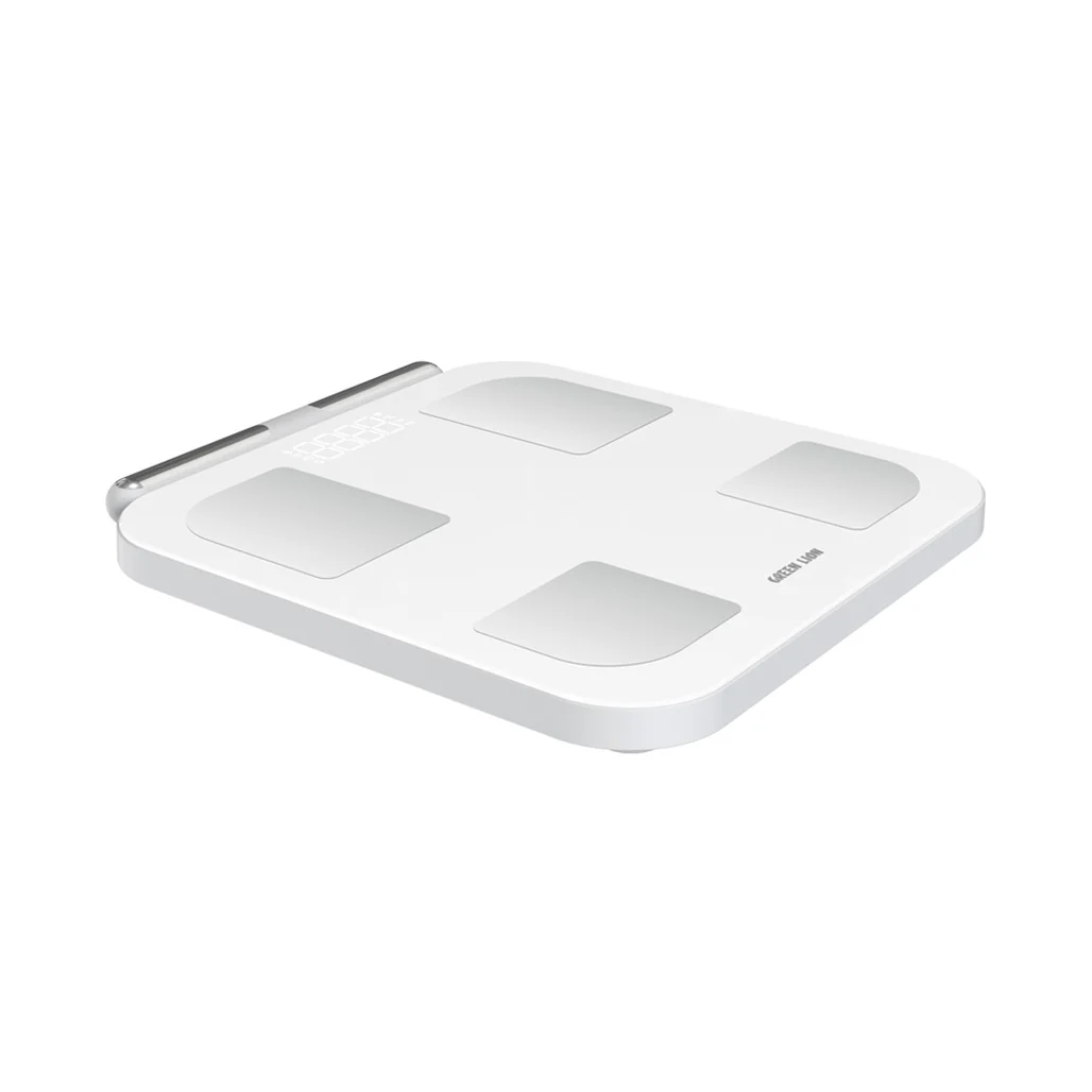 Green Lion Smart Body Scale with 8 Electrodes, Bluetooth 5.0, and 180kg Capacity - White - Image 3