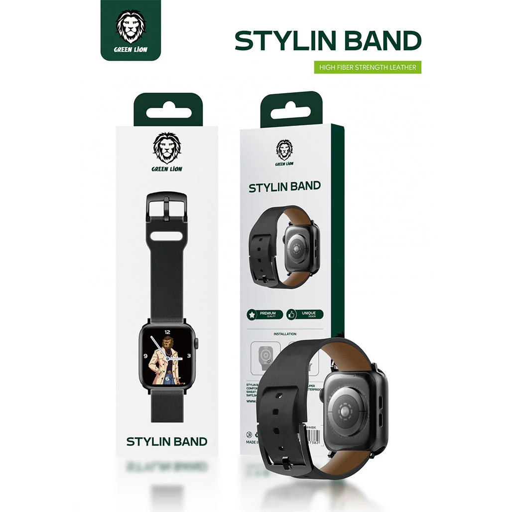 Green Lion Stylin Band Watch Strap For Apple Watch 42mm/44mm/45mm - Image 3