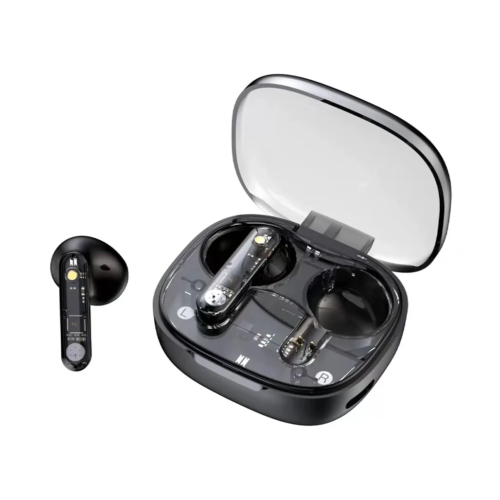 Green Lion Transparent Pro Wireless Earbuds - GNTPROTWSBK - Image 2