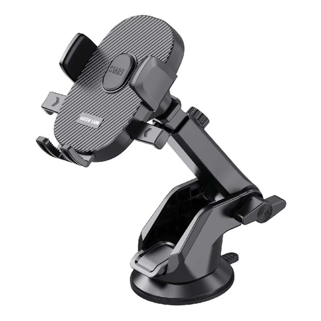 Green Lion Universal 360° Car Phone Mount – Dashboard & Windshield Holder (Black)