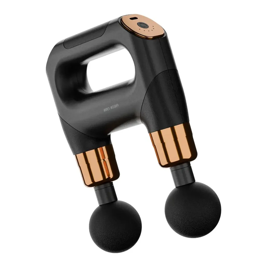 Green Lion Vibe Pro Dual Head Massage Gun - Black - Image 2