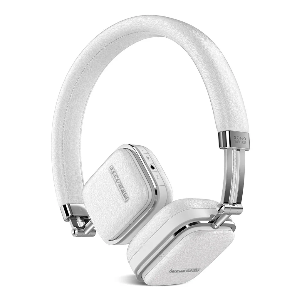 Harman Kardon Soho Wireless On-Ear Headphones - White - Image 3