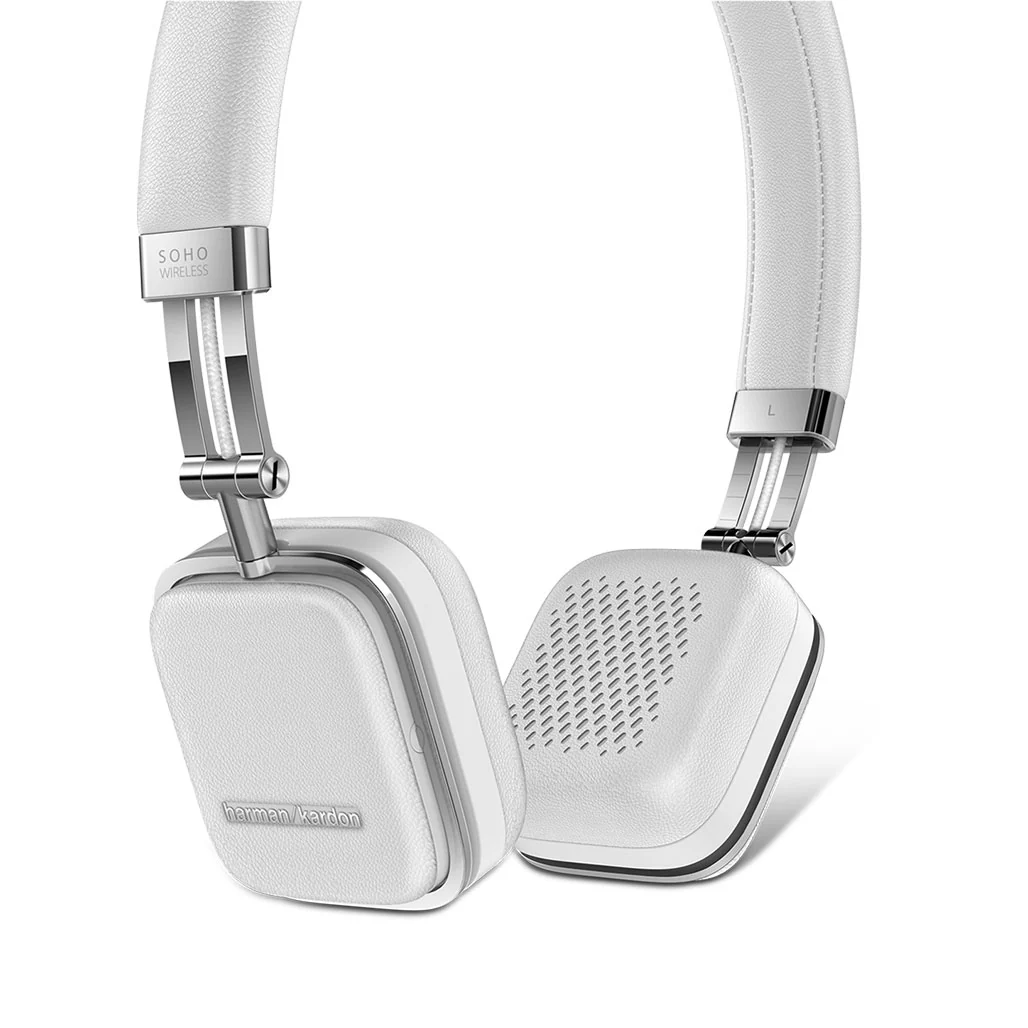 Harman Kardon Soho Wireless On-Ear Headphones - White - Image 4