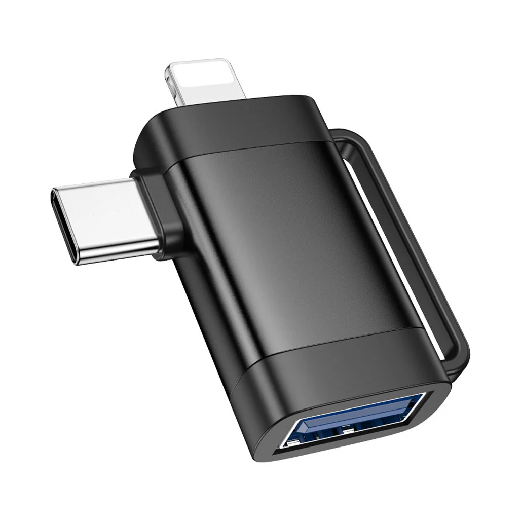 Hoco Adapter for Lightning and Type-C to USB-A | UA31F - Image 2