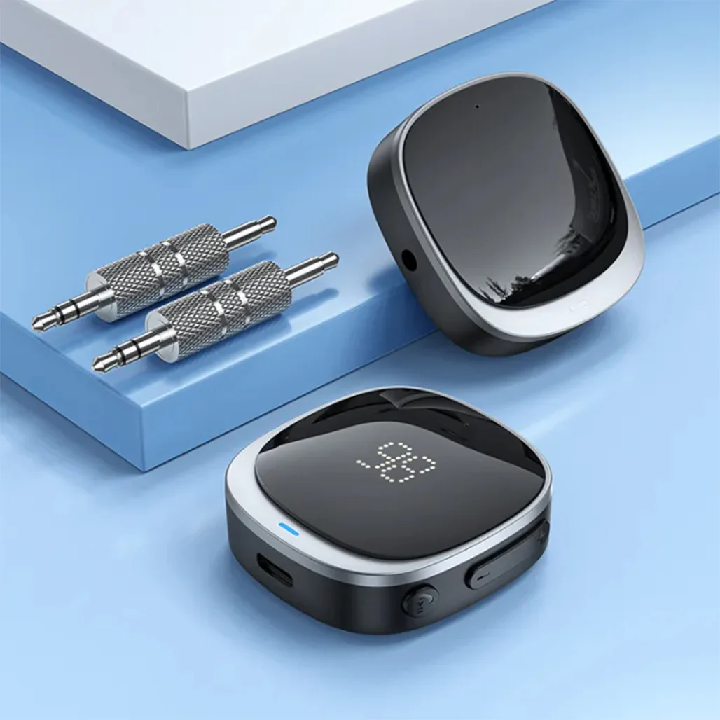 Hoco E80 In-Car AUX Bluetooth Receiver for Seamless Audio Streaming - Image 7