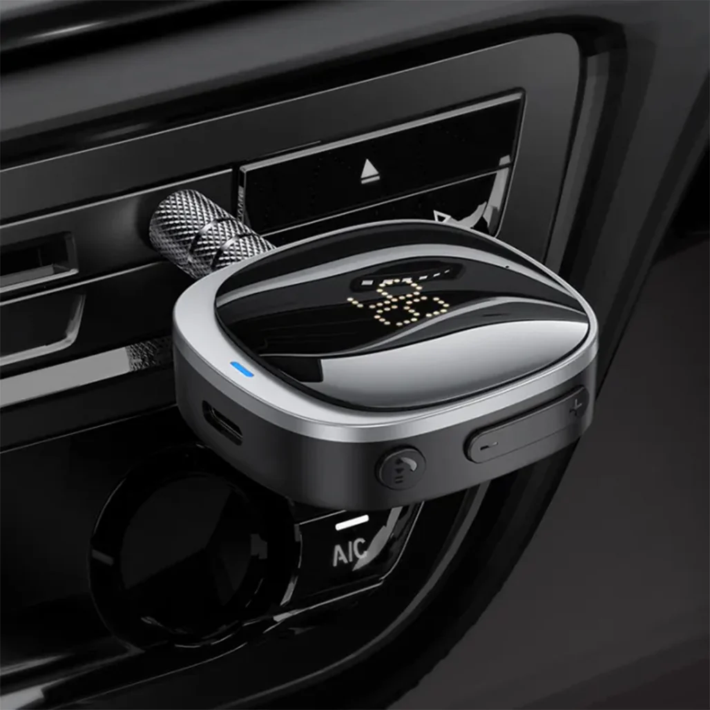 Hoco E80 In-Car AUX Bluetooth Receiver for Seamless Audio Streaming - Image 8