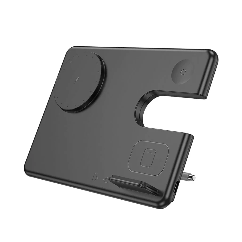 Hoco Flash CQ1 Wireless Charging 3-in-1 Foldable Desktop Stand for Apple Devices - Image 2