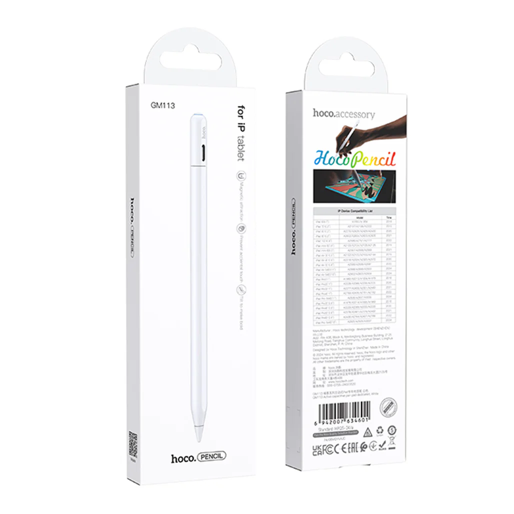 HOCO GM113 Capacitive Touch Fast Charging Pen for iPad (Post-2018 Models) – Precision Stylus with Magnetic Absorption - Image 9