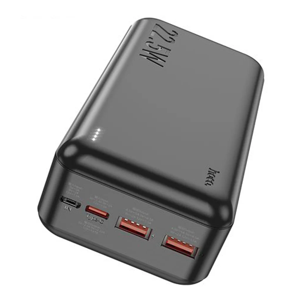 Hoco J101B Astute 22.5W 30000mAh Power Bank – Black - Image 2