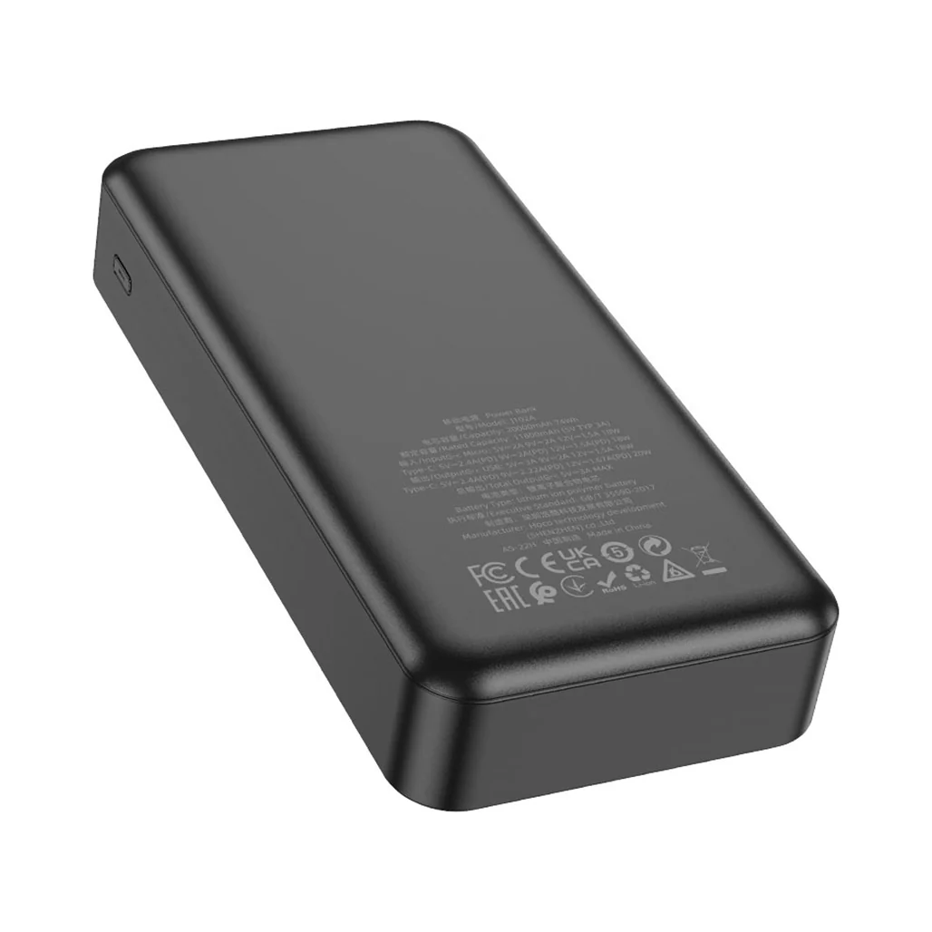 Hoco J102A 20000mAh Power Bank With PD20W + QC3.0 - Image 3