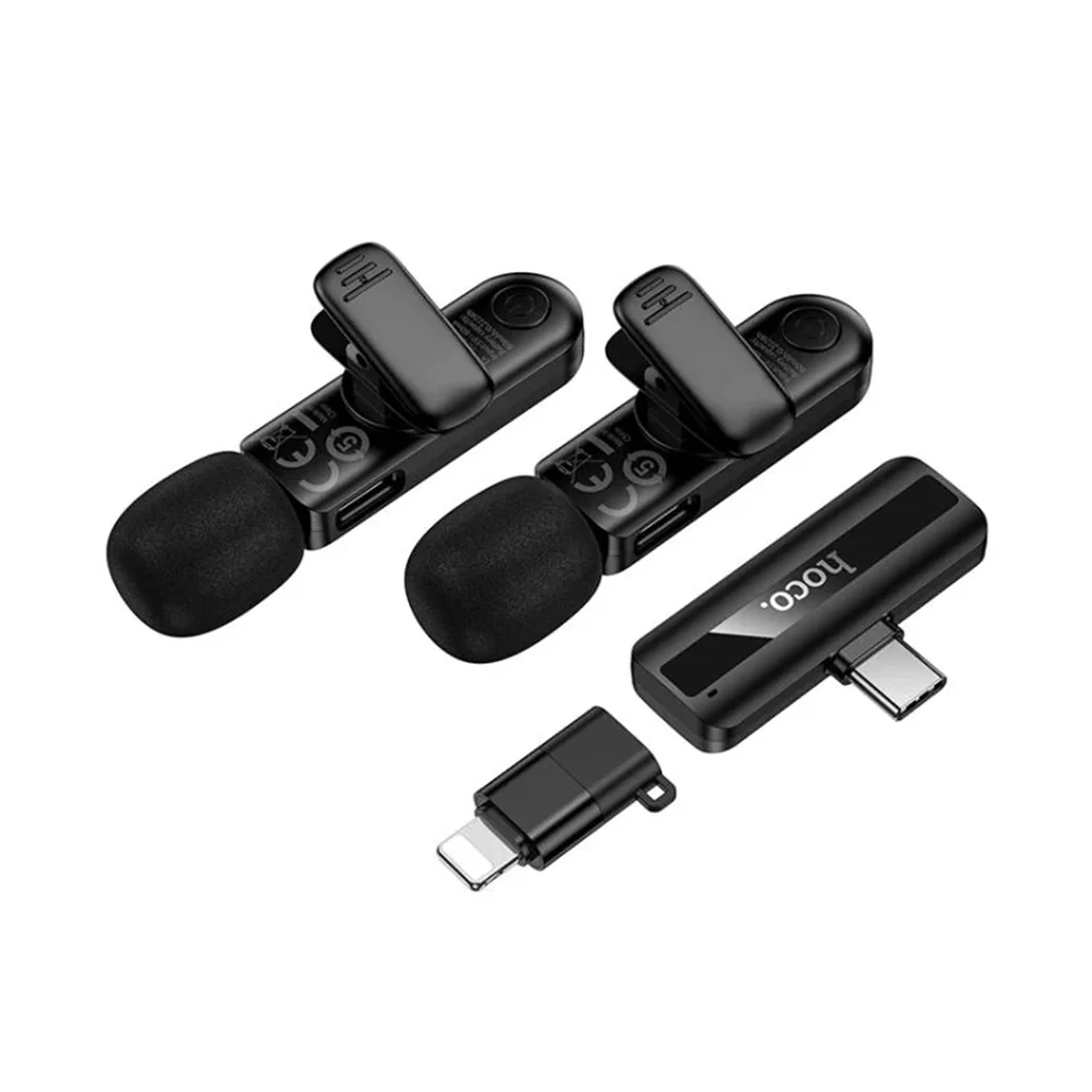 HOCO L20A Fair Dual-Mic Wireless Microphone for iPhone & Type-C Devices - Image 2