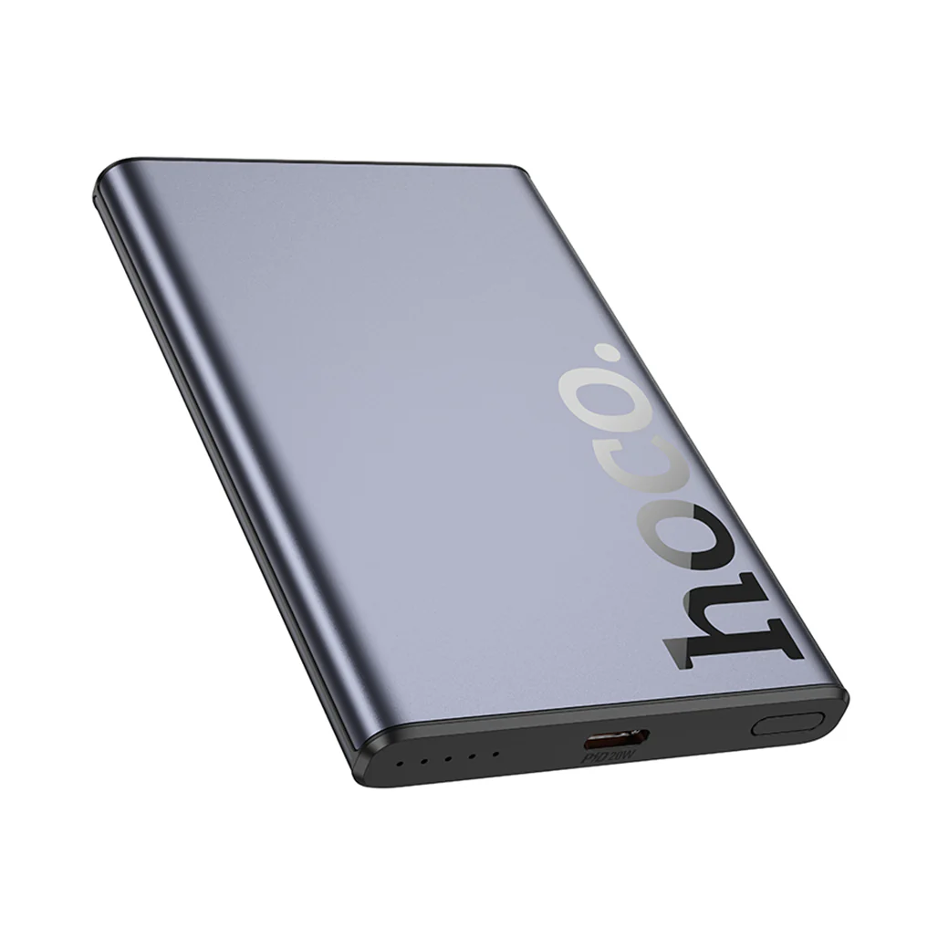 HOCO Q32 Magnetic Power Bank 5000mAh - 20W Fast Charging PD Type-C - Metal Grey - Image 2