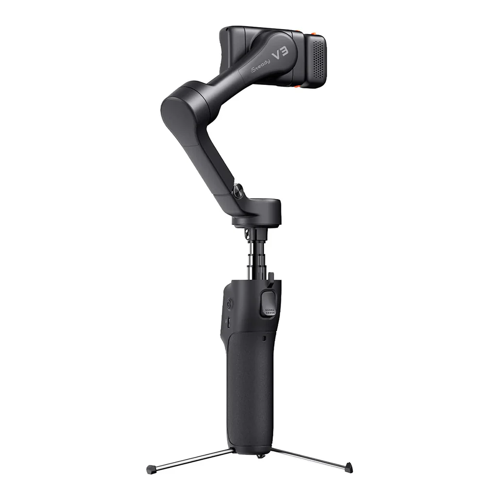 Hohem iSteady V3 Foldable Gimbal Stabilizer with AI Tracking, Fill Light & 3-Axis Stabilization - Image 2