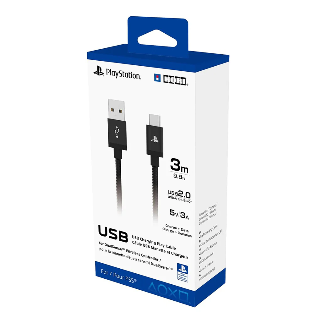 HORI USB to Type C Charging Play Cable for Playstation 5 (3M) - Image 2