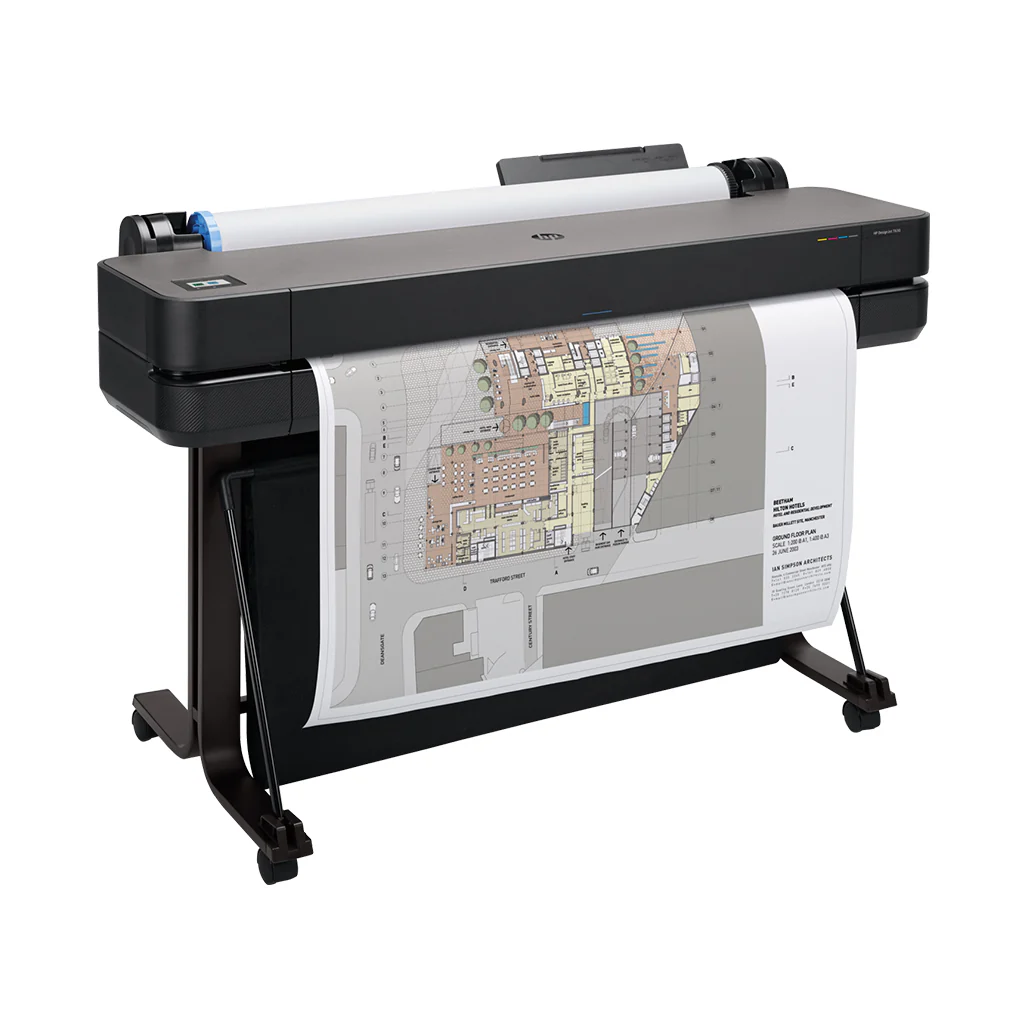 HP DesignJet T630 - 36" Large Format Wireless Plotter Printer with 1-Click Printing and Built-in Stand - Image 3