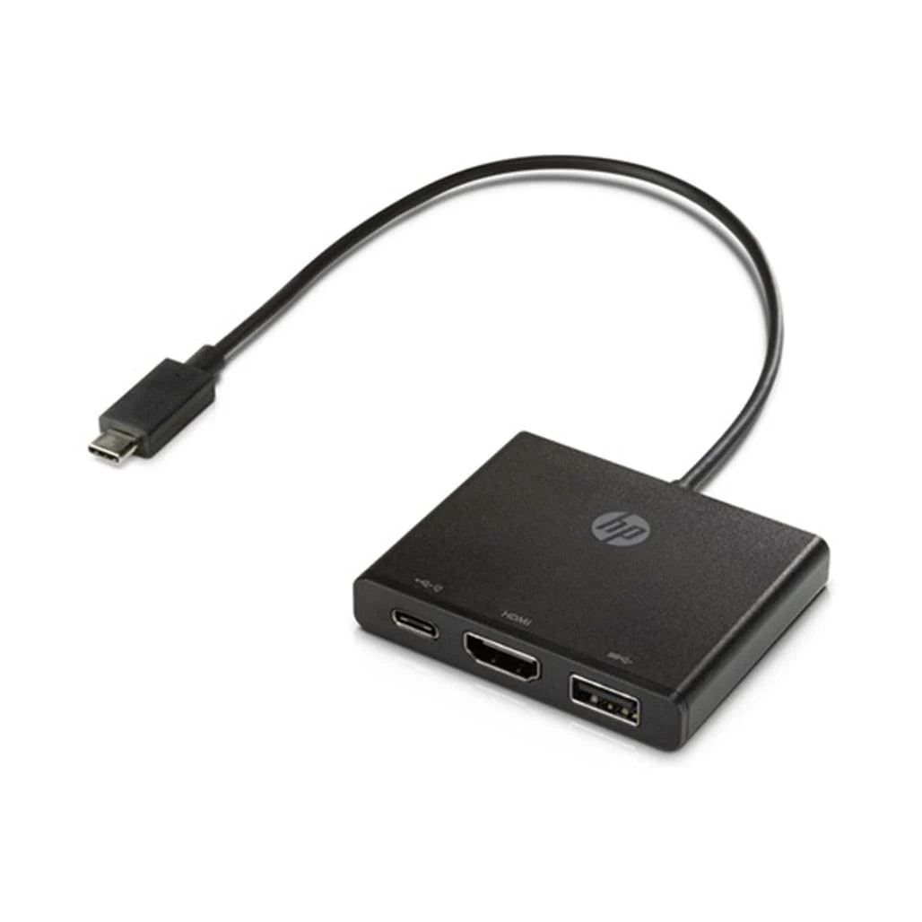 HP USB-C to Multi-Port Hub - Compact Connectivity Solution with HDMI and USB Ports