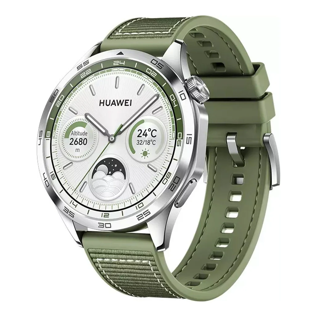 Huawei Watch GT4 PNX-B19 46mm Green Woven Strap - Image 2