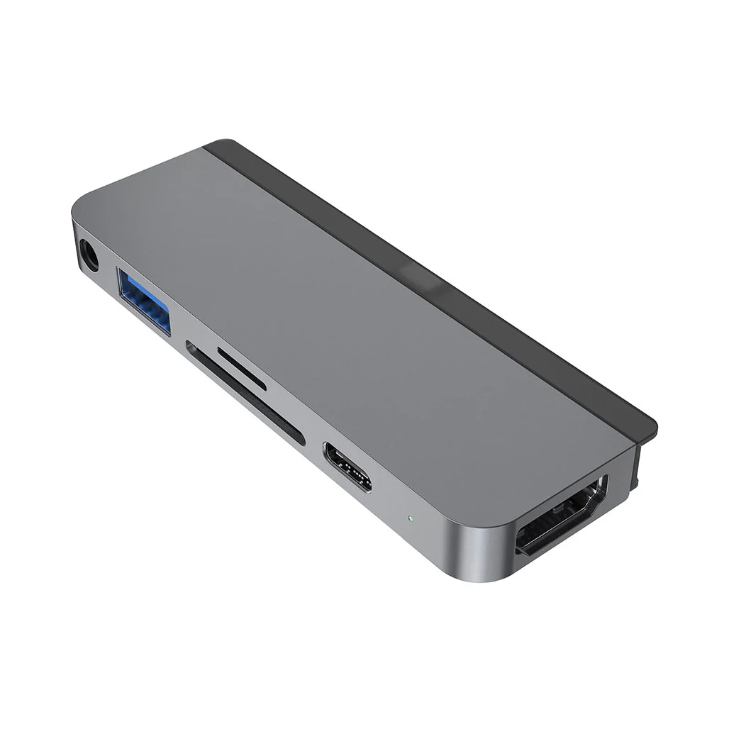 Hyper Drive 6-in-1 USB-C Hub for iPad Pro – Multi-Port Docking Station for iPad Pro, Air, and Mini